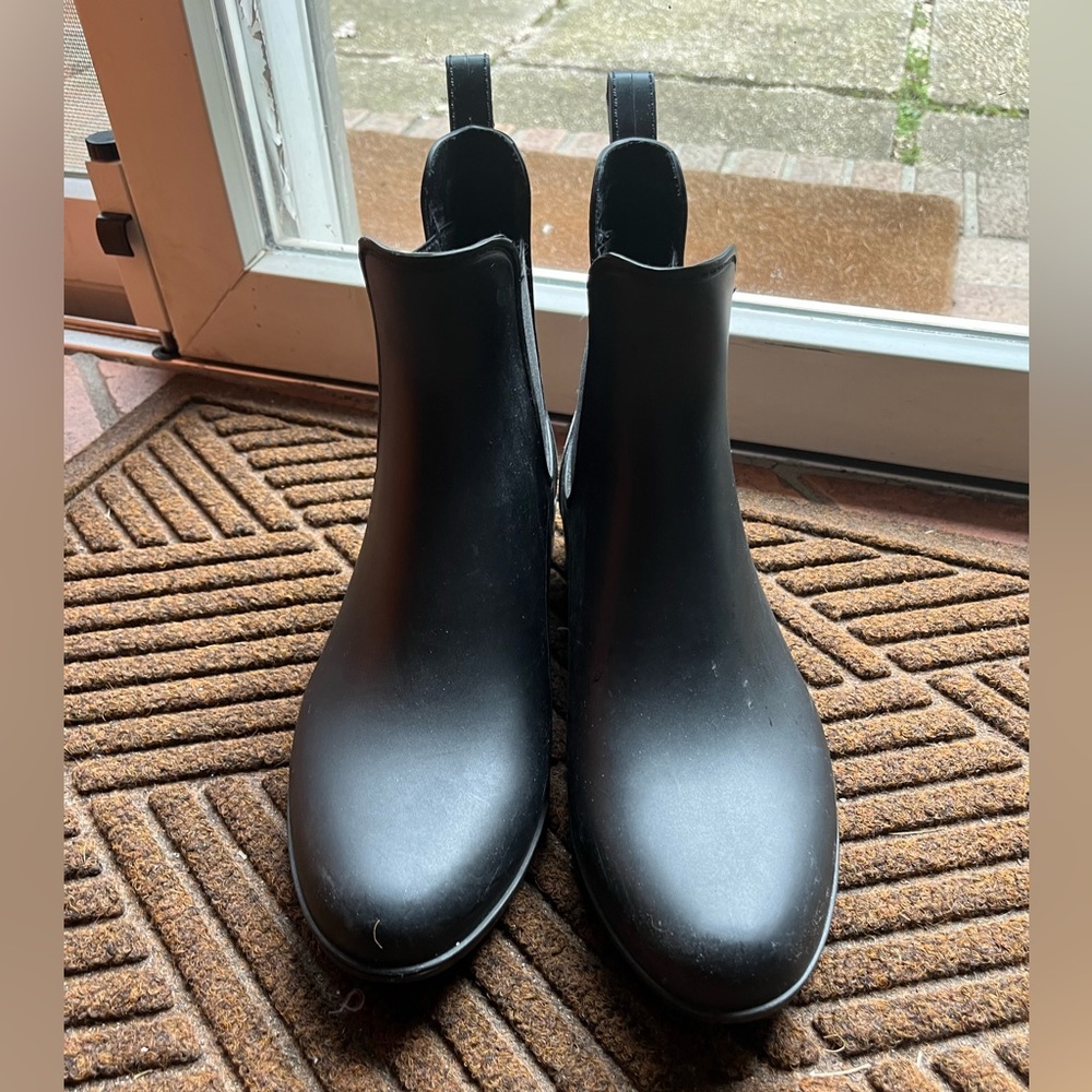 J. Crew black Chelsea rain boot